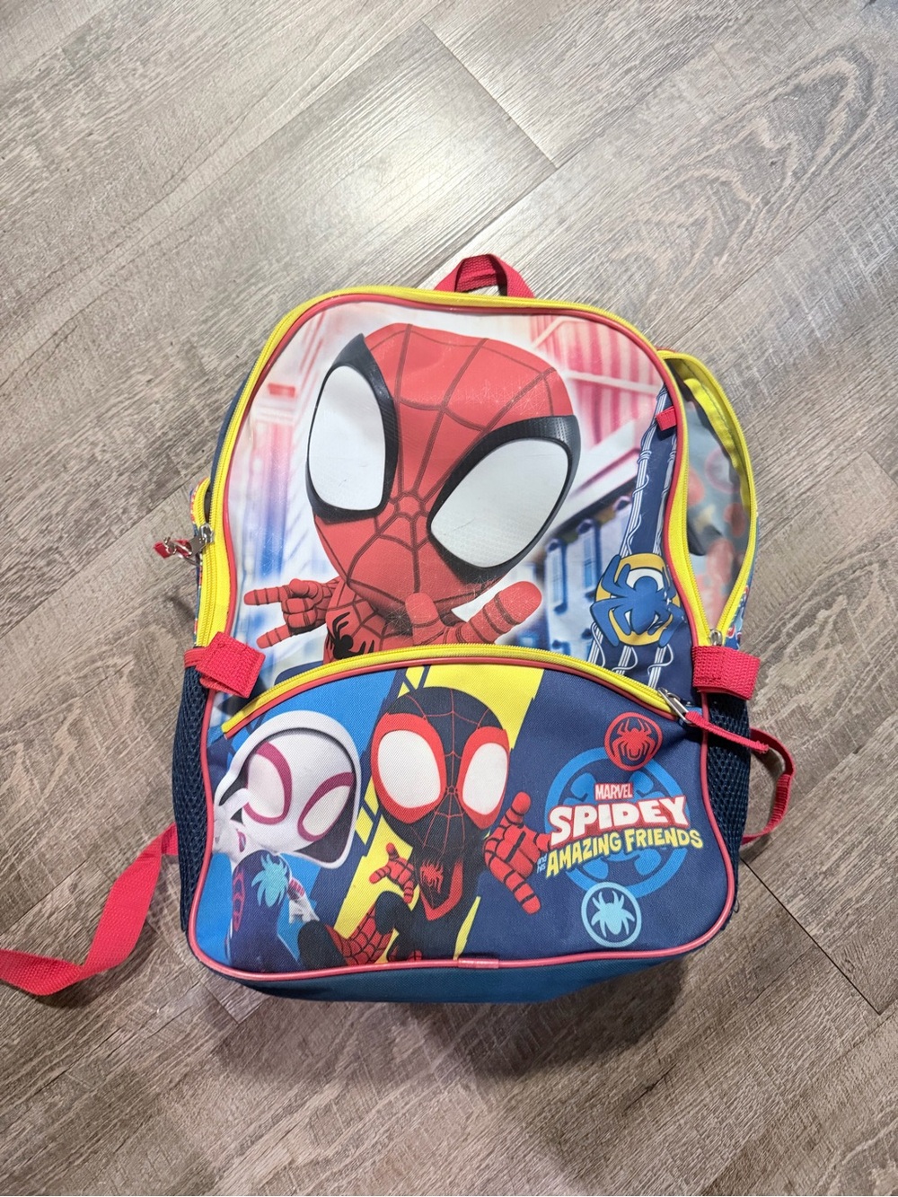 Marvel Spidey and His Amazing Friends Kids Backpack - Red, Blue, Yellow